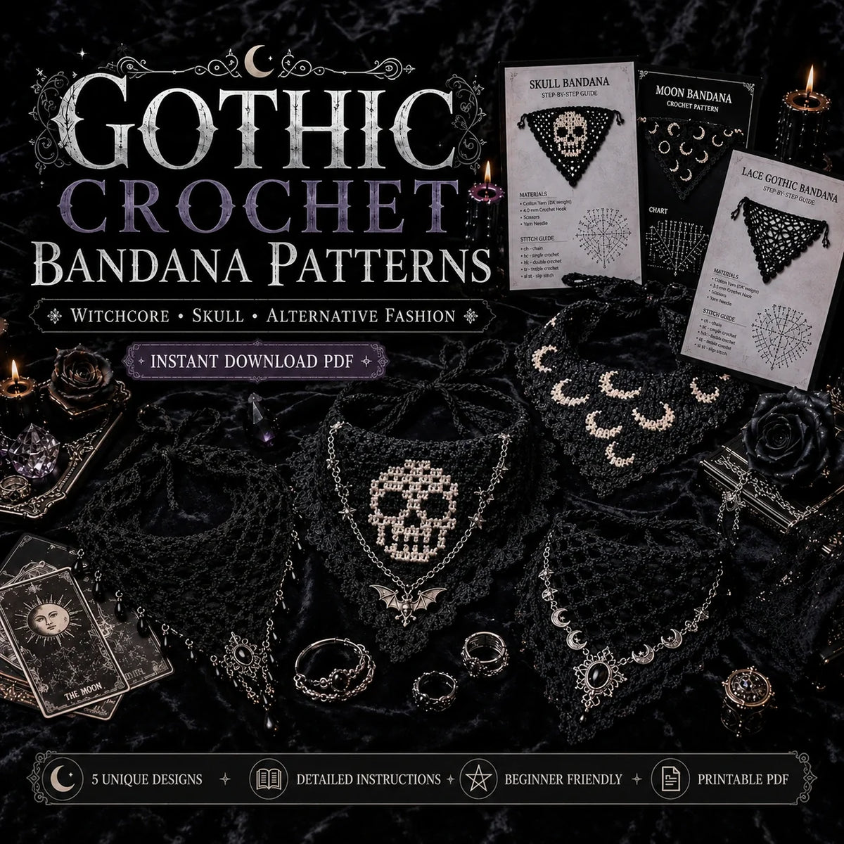 Top 10 Häkel-Bandana Anleitungen – PDF Bundle
