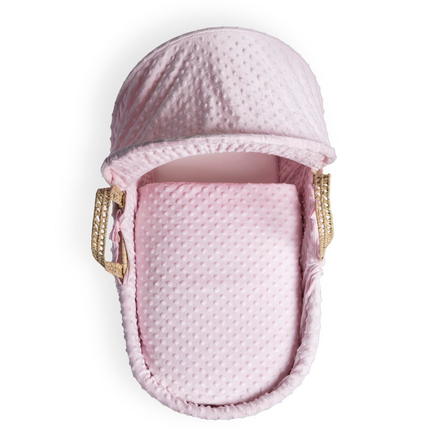 Clair de Lune Pink Dimple Palm Moses Basket