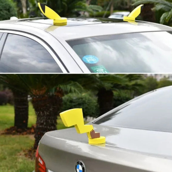 3D Cartoon Car Tail and Ears