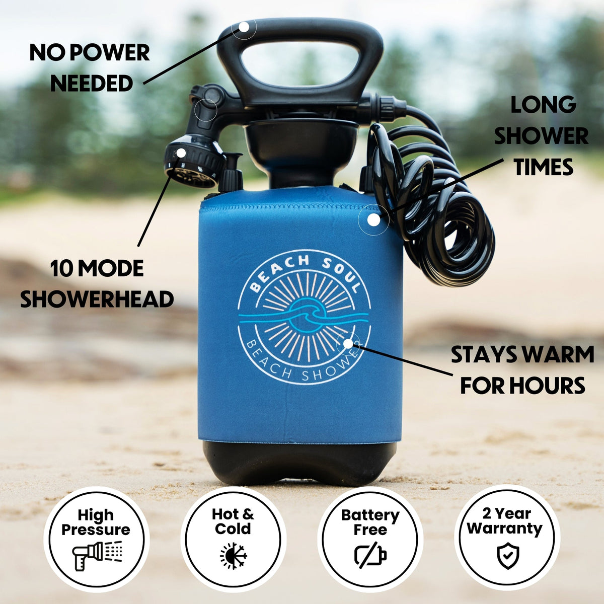 Portable Shower Ocean Rise 5L