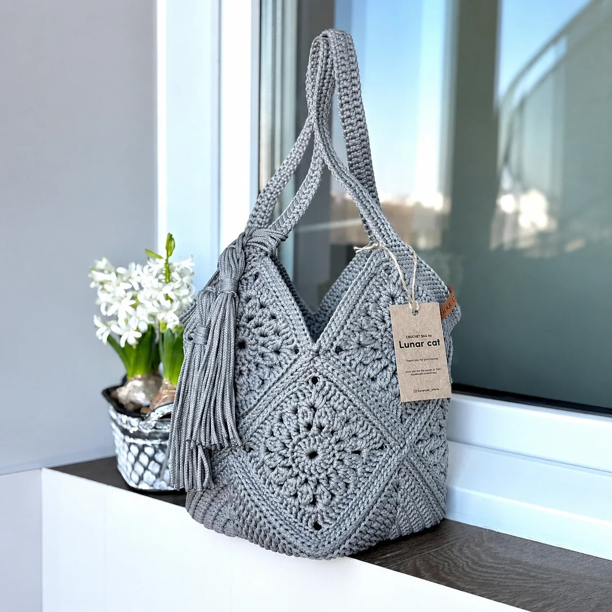 Market Bag PDF-Häkelanleitung – Stilvolle Tasche selbst häkeln