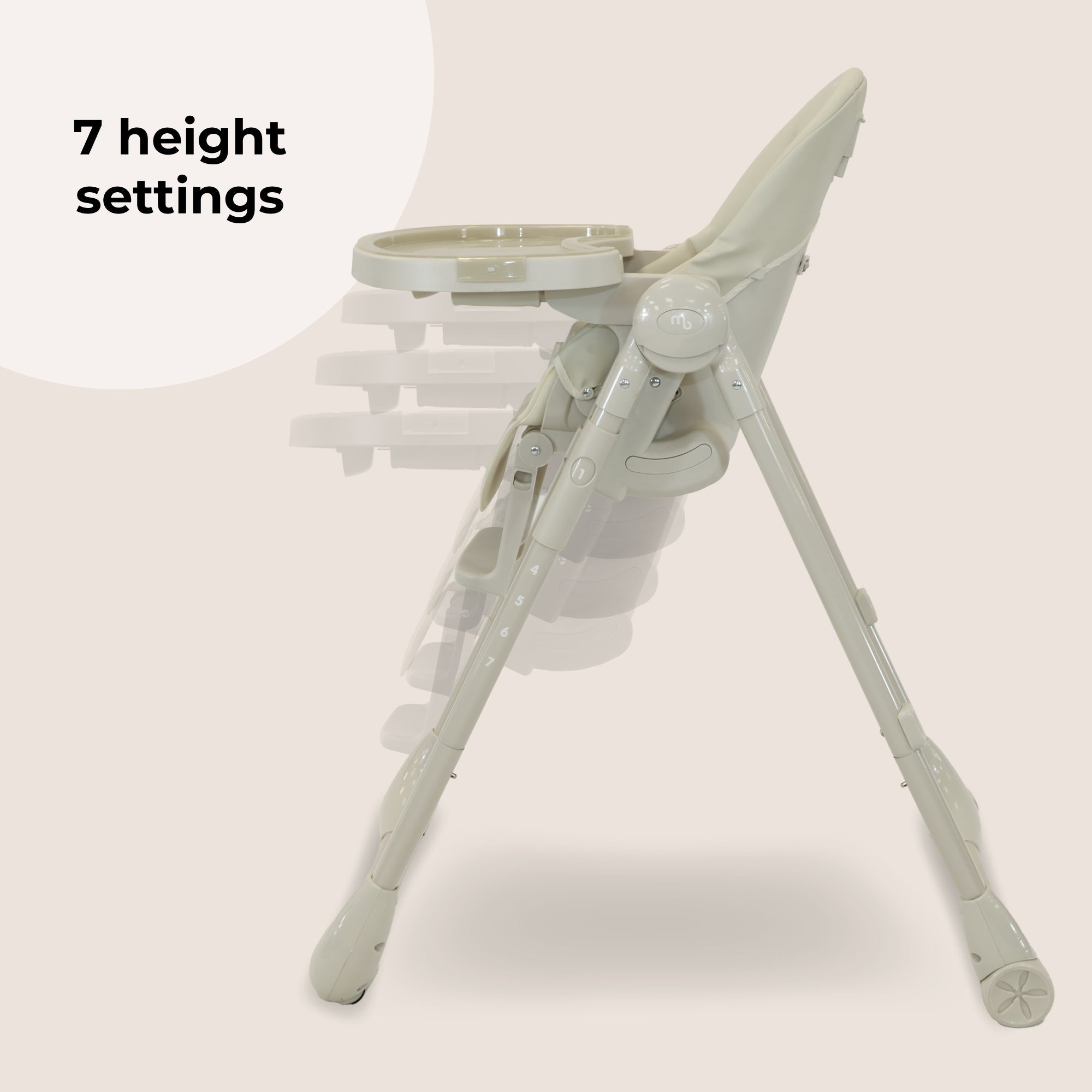Luxe Highchair from Birth - Oatmeal