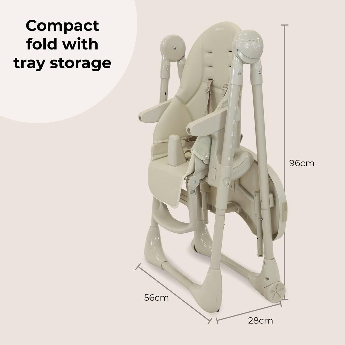 Luxe Highchair from Birth - Oatmeal