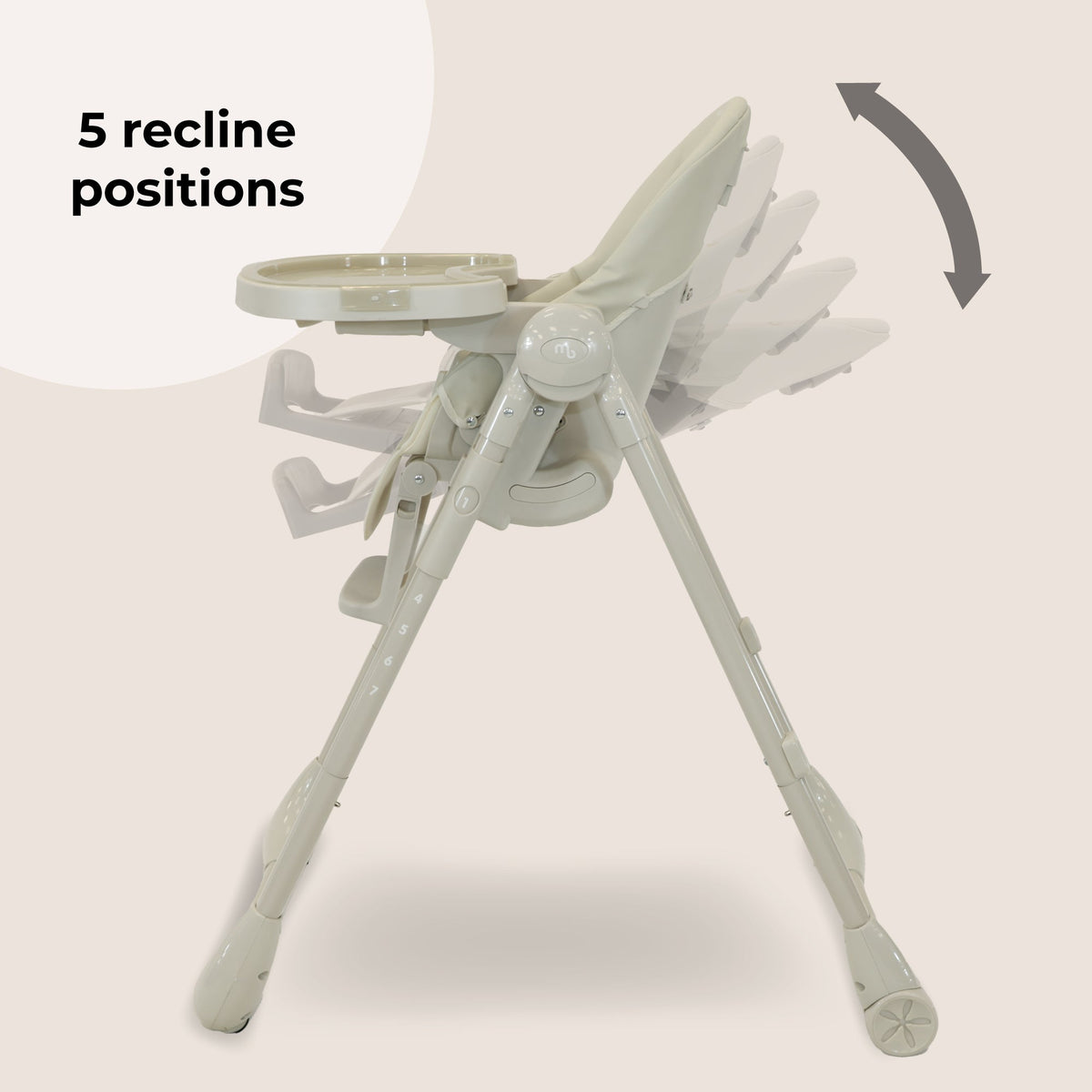 Luxe Highchair from Birth - Oatmeal