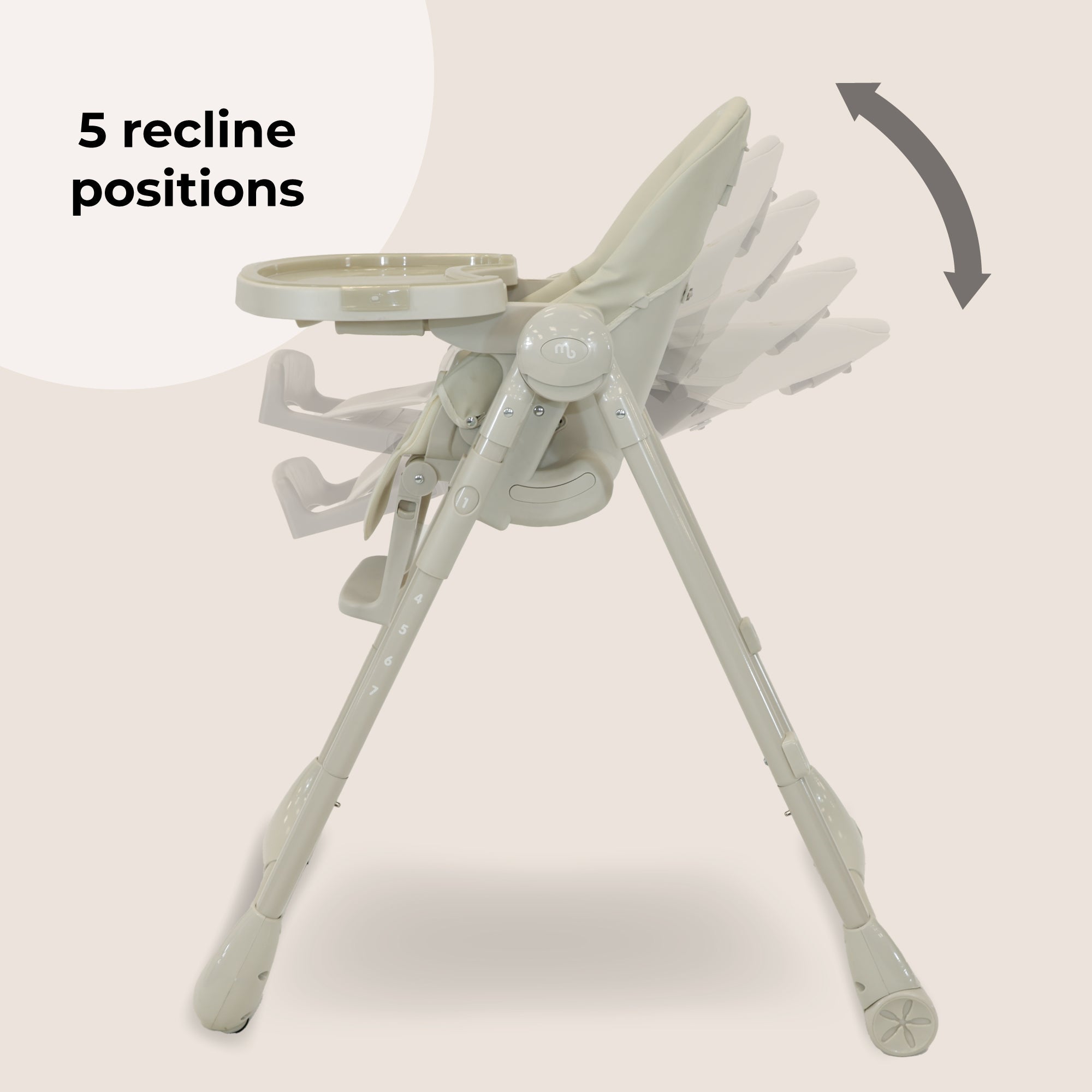 Luxe Highchair from Birth - Oatmeal