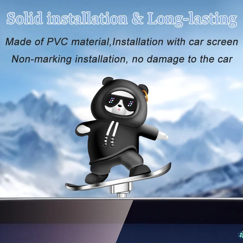 Cartoon Skateboard Bear