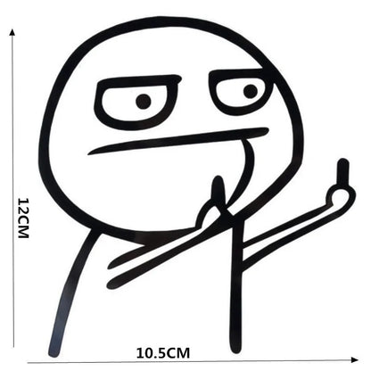 Creative Middle Finger Sticker