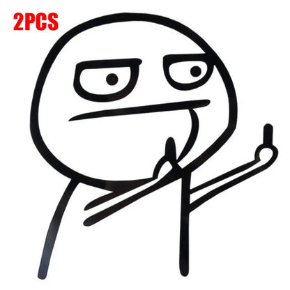 Creative Middle Finger Sticker