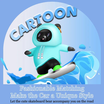Cartoon Skateboard Bear