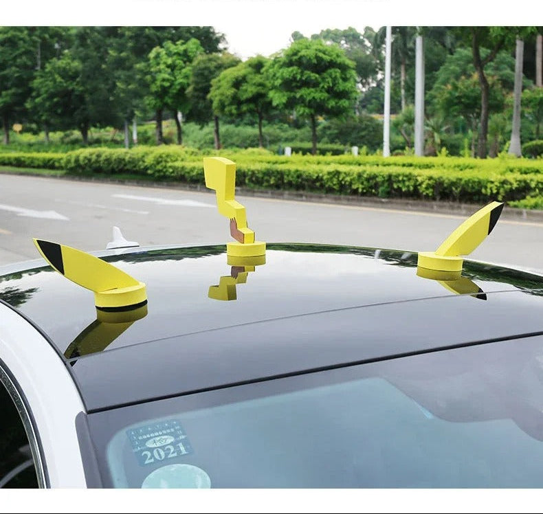 3D Cartoon Car Tail and Ears