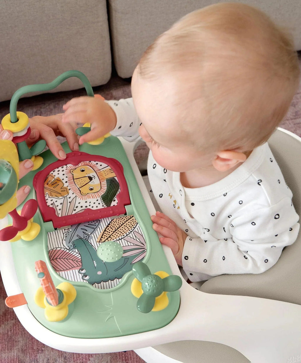 Baby Snug and Activity Tray - Clay
