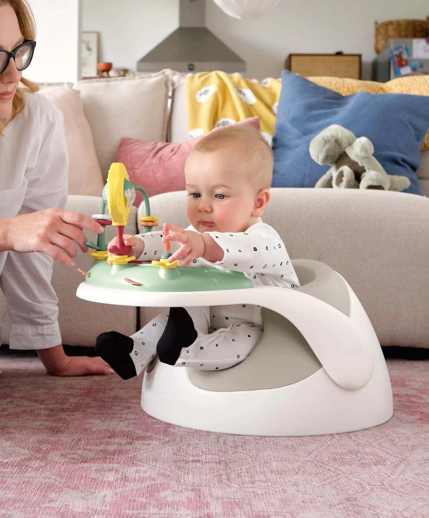 Baby Snug and Activity Tray - Clay