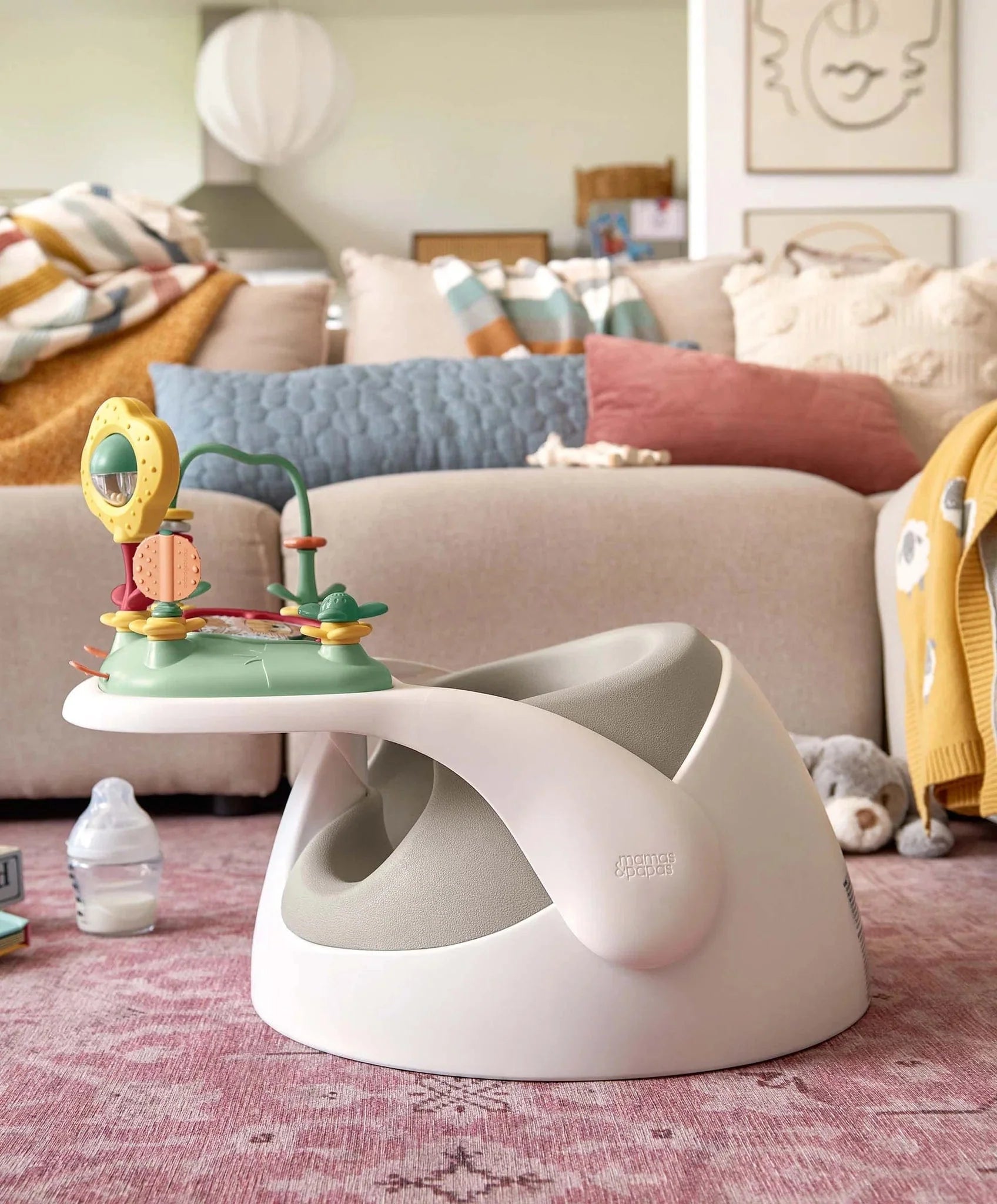 Baby Snug and Activity Tray - Clay